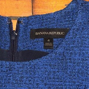 Banana Republic blue wool blend vintage style dress. Vintage, preppy, classic